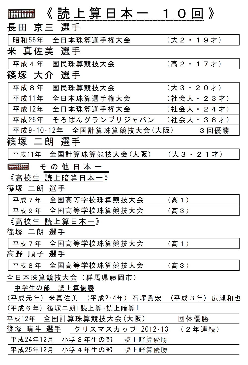 岡庭珠算塾・岡庭学習スクール